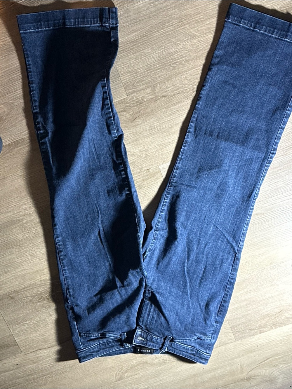 Talbots Women's Boot Cut Jeans in Dark Blue Denim